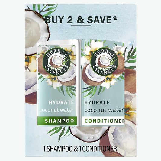 Hydrate Collection Coconut Water and Jasmine Moisturizing Shampoo and Conditioner Set