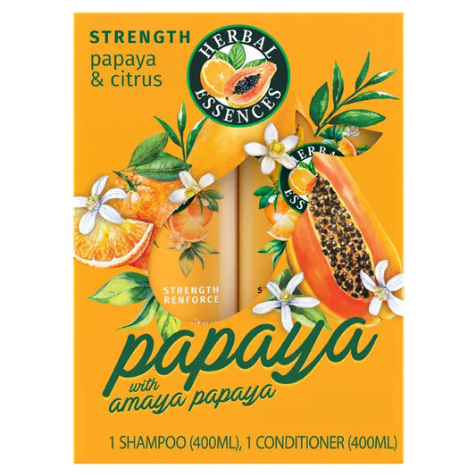 Herbal Essences Strength Shampoo & Conditioner with Papaya and Citrus